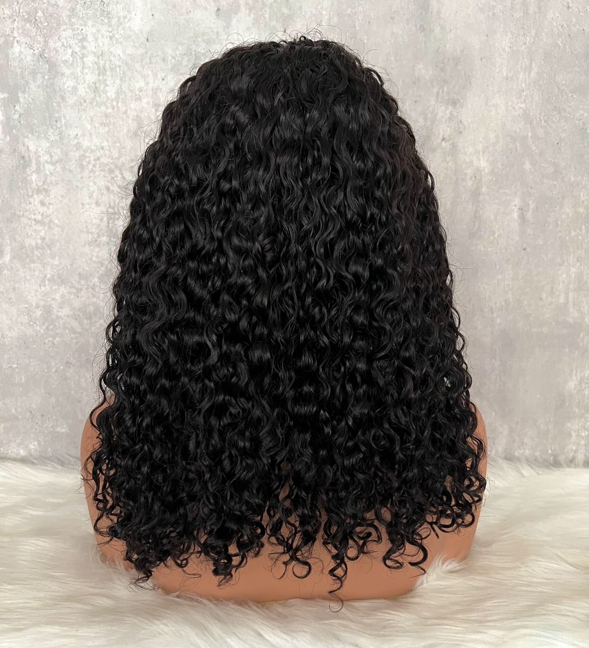 Half Wig Burmese Curly Noire