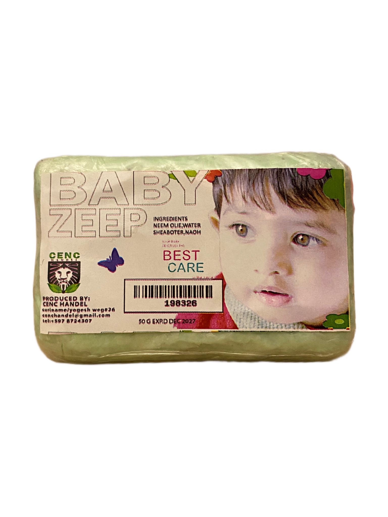 Savon pour Bébé de 50 g avec Huile de Neem & Beurre de Karité