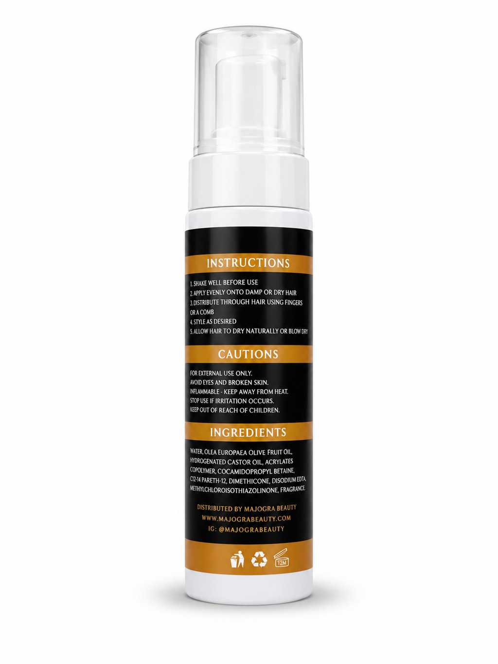 MAJOGRA'S MOUSSE – Styling Mousse FRIZZ CONTROL