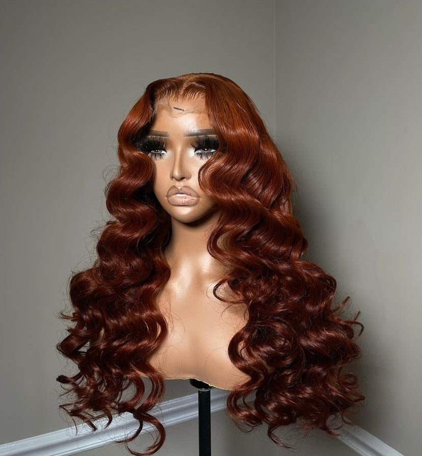 Perruque Loose Wavy Auburn