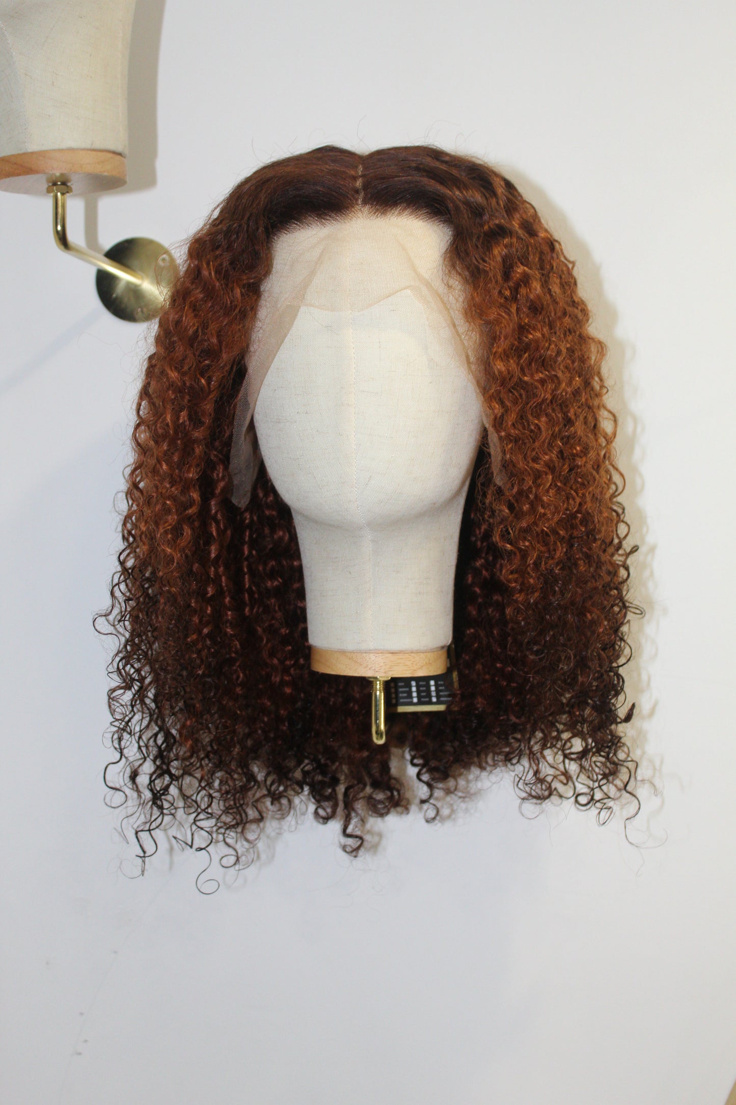 Perruque Pixie Curly Dégradé Marron