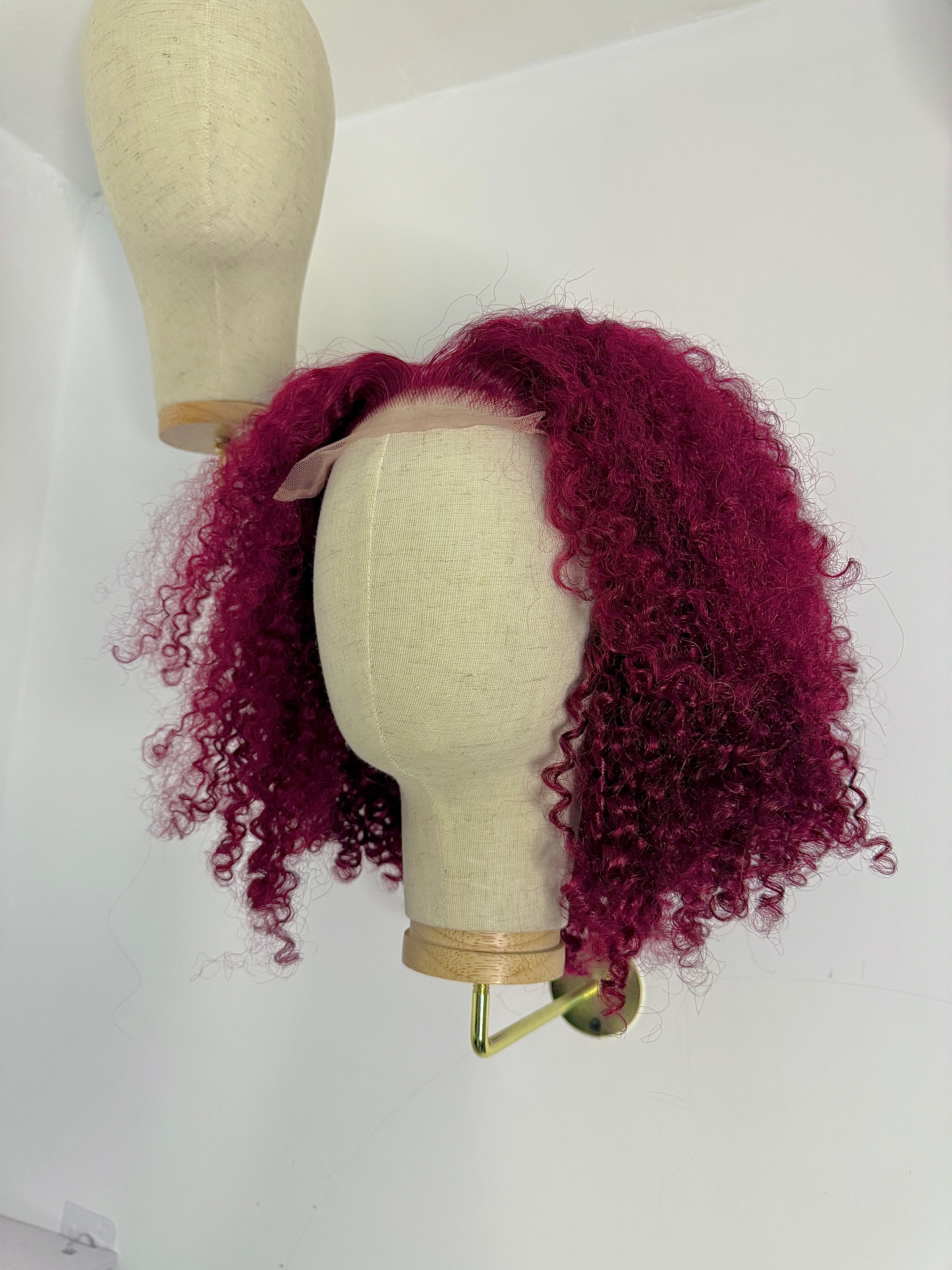 Perruque Kinky Curly Bordeaux 99J | Majogra Beauty