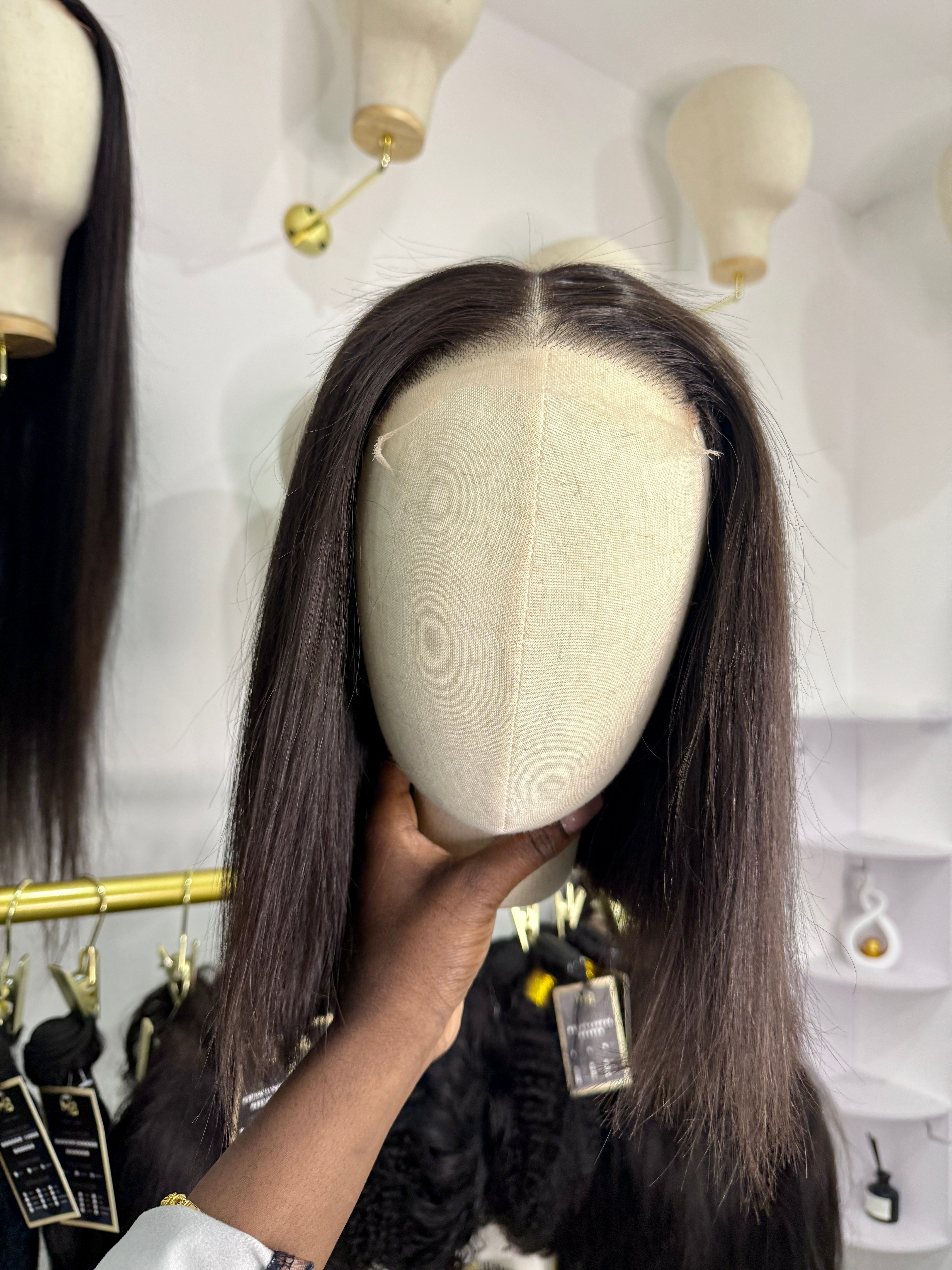 Perruque Bob Lisse Raw Hair Noir Naturel | Majogra Beauty