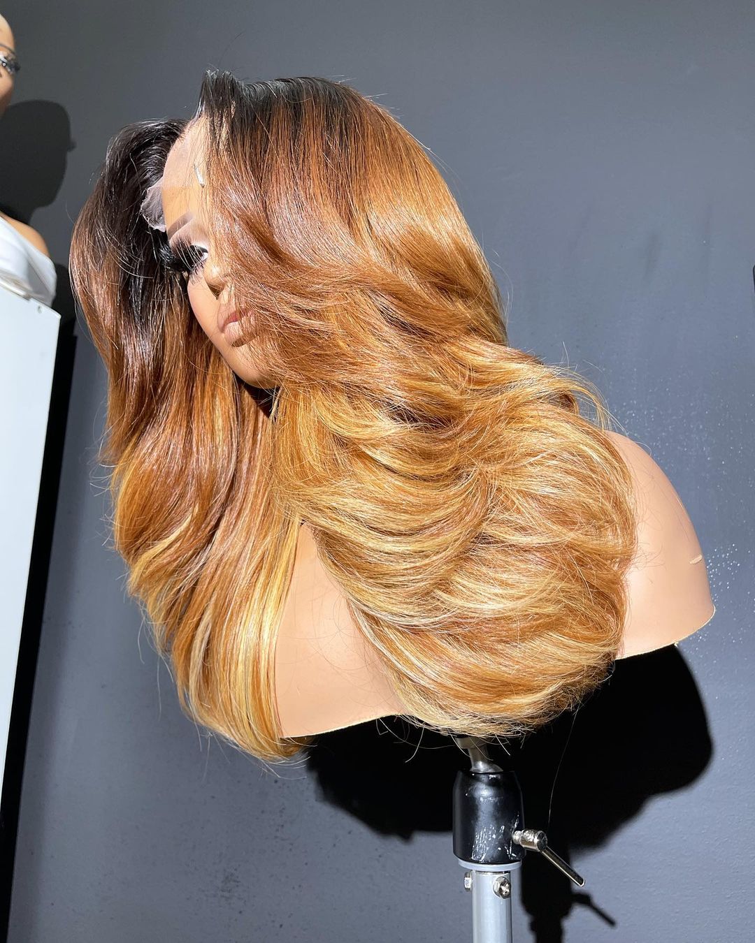 Perruque Bodywave Ombré Noir/Blond