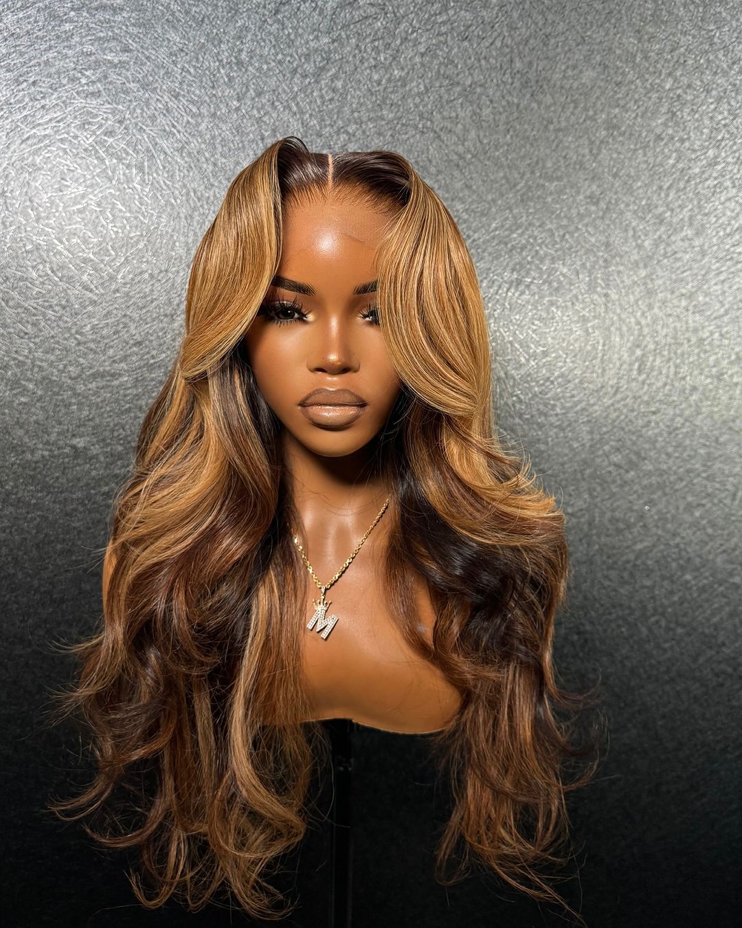 Perruque Bodywave Highlight Blond/Marron