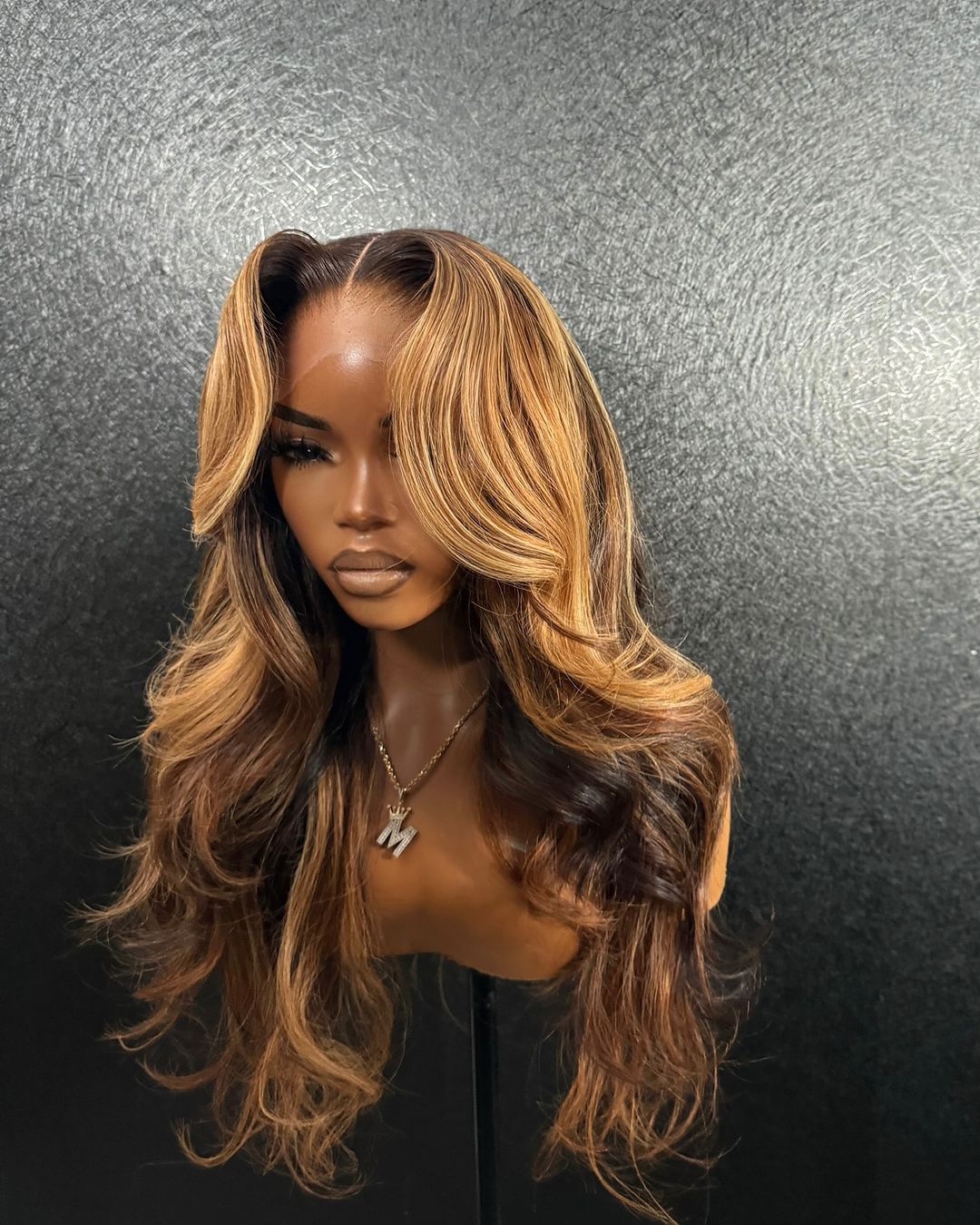 Perruque Bodywave Highlight Blond/Marron