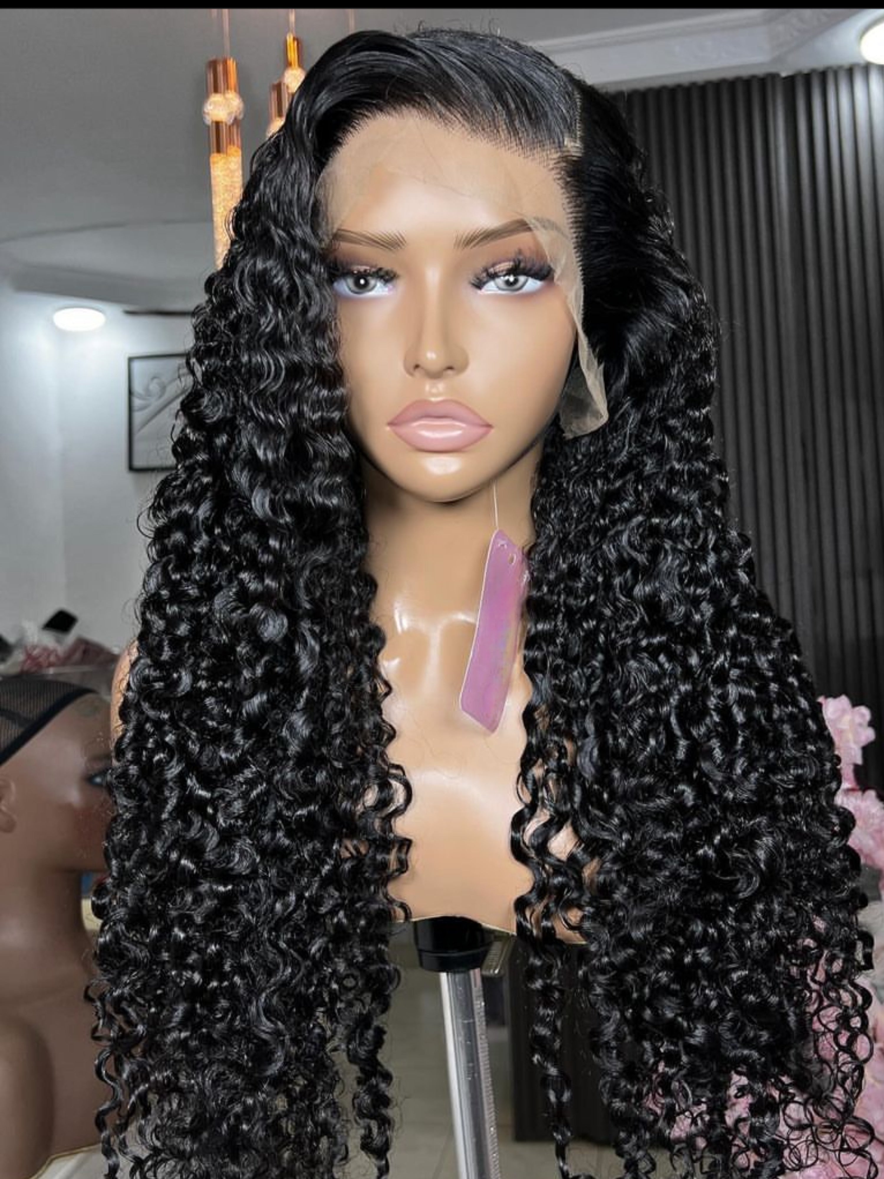 Perruque Burmese Curls Noire