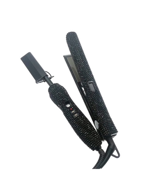 Heated Comb and Straightener Set