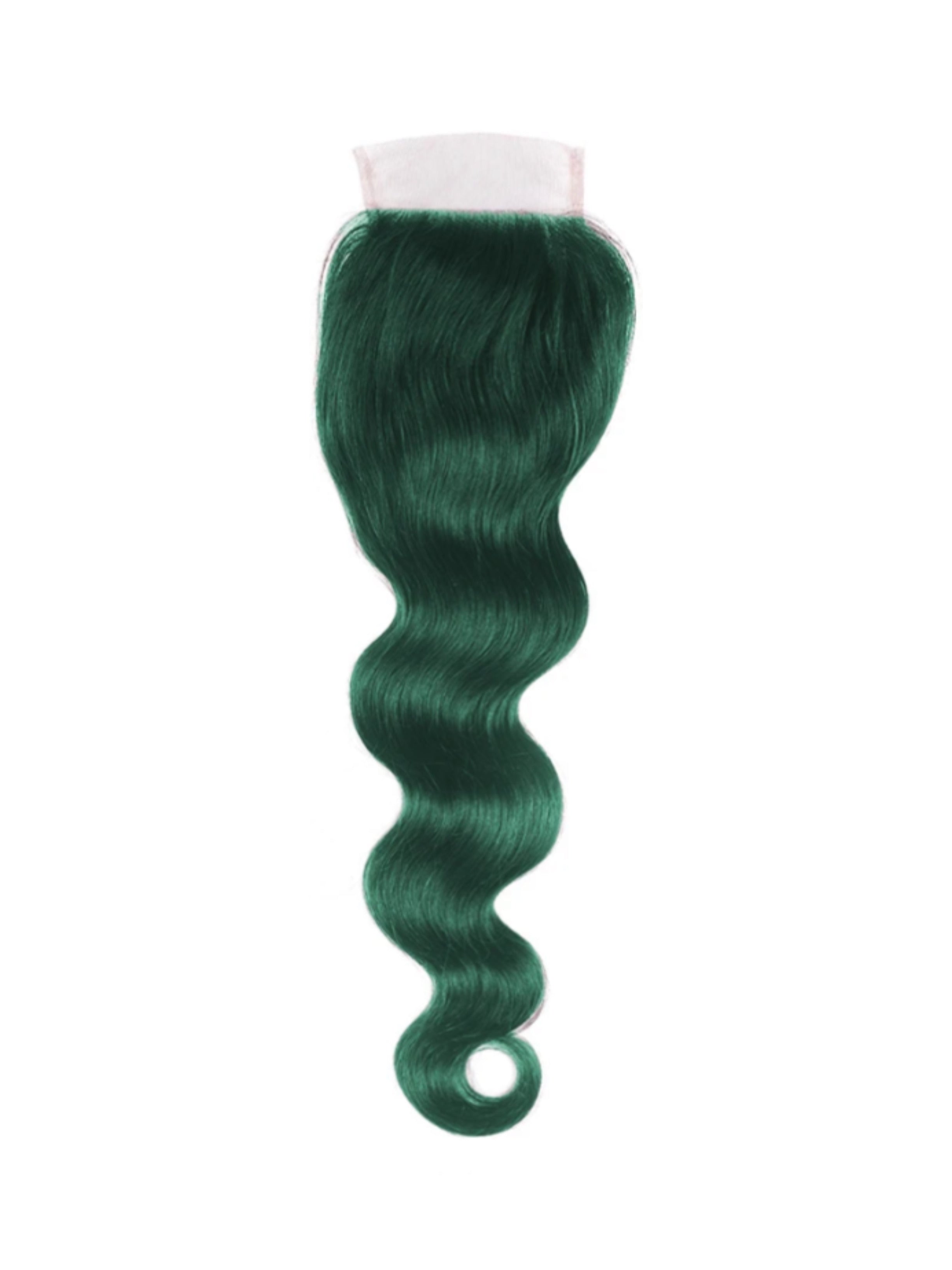 Dentelle Transparente Vert Emeraude Bodywave